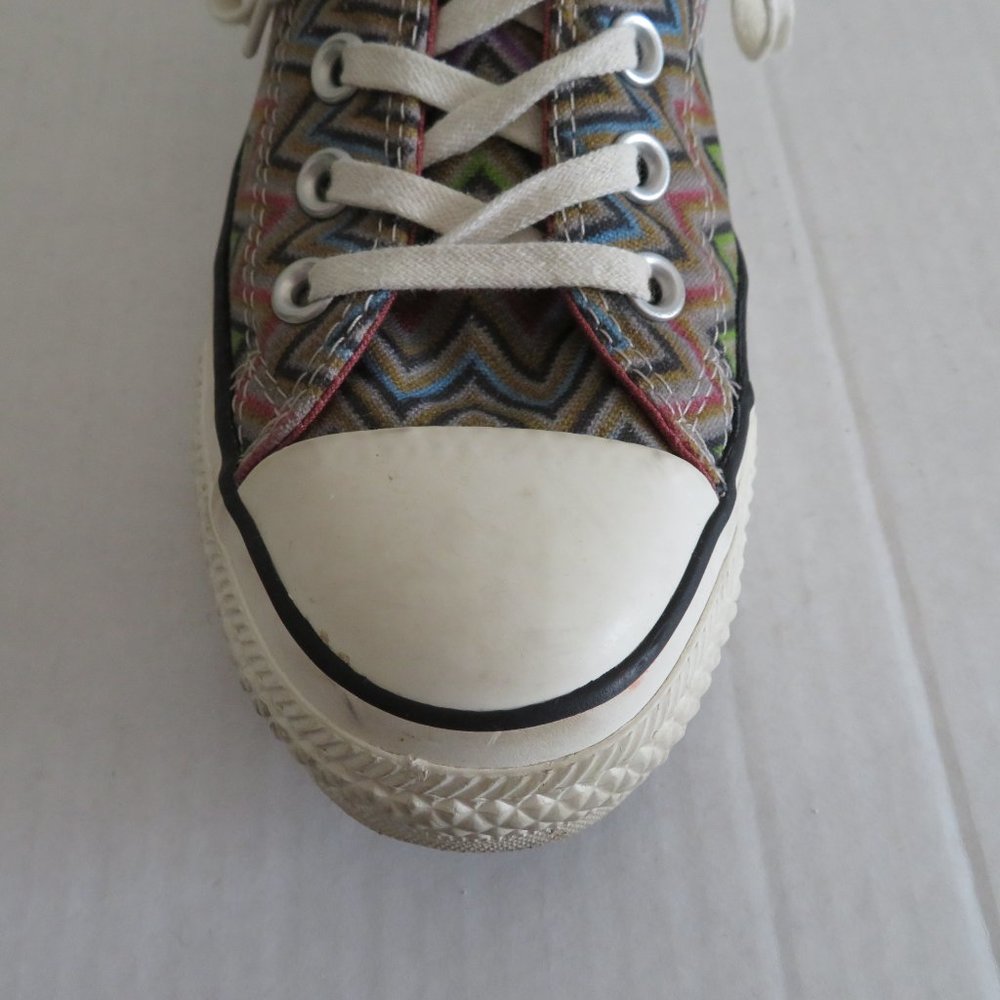 Converse X Missoni-ZigZag Chevron Low Top Sneaker/Tennis Shoe, Sz 8 Women - Picture 14 of 16
